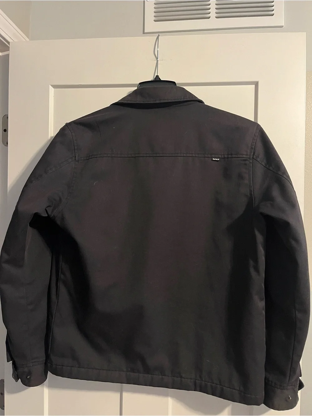 Hurley MVP Twill Black Quilted-Lined Jacket, Waterproof